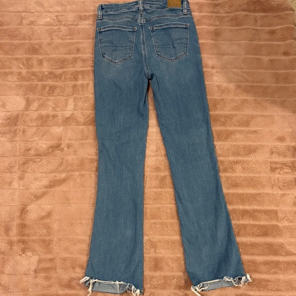 American Eagle Outfitters Women's High Rise Skinny Kick Jeans size 00 Short - Picture 5 of 6